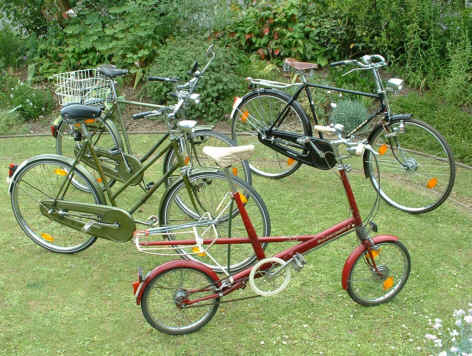 Versammlung meiner Fahrräder, gathering of my bicycles