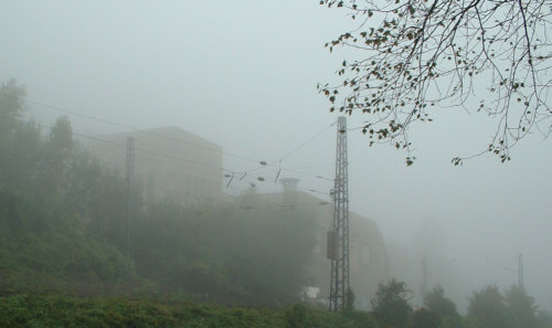 Ruine im Nebel